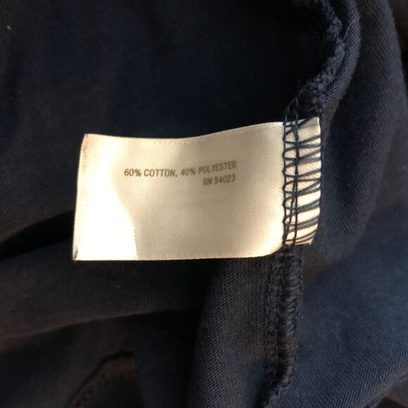 Old Navy Active "Go The Distance" Print Mens Long Sleeve Shirt Navy Blue XL - Picture 4 of 4